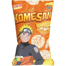 Chips soufflées au riz brun KOMESAN - Naruto, saveur fromage (x1)